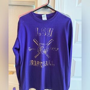 LSU Kids Purple Long Sleeve Shirt